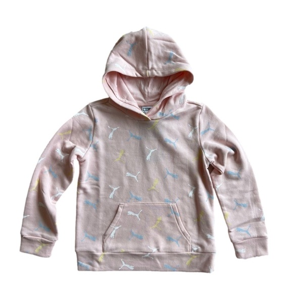 Youth Puma Pink Hoodie size XS 5/6 NWT - Picture 1 of 9